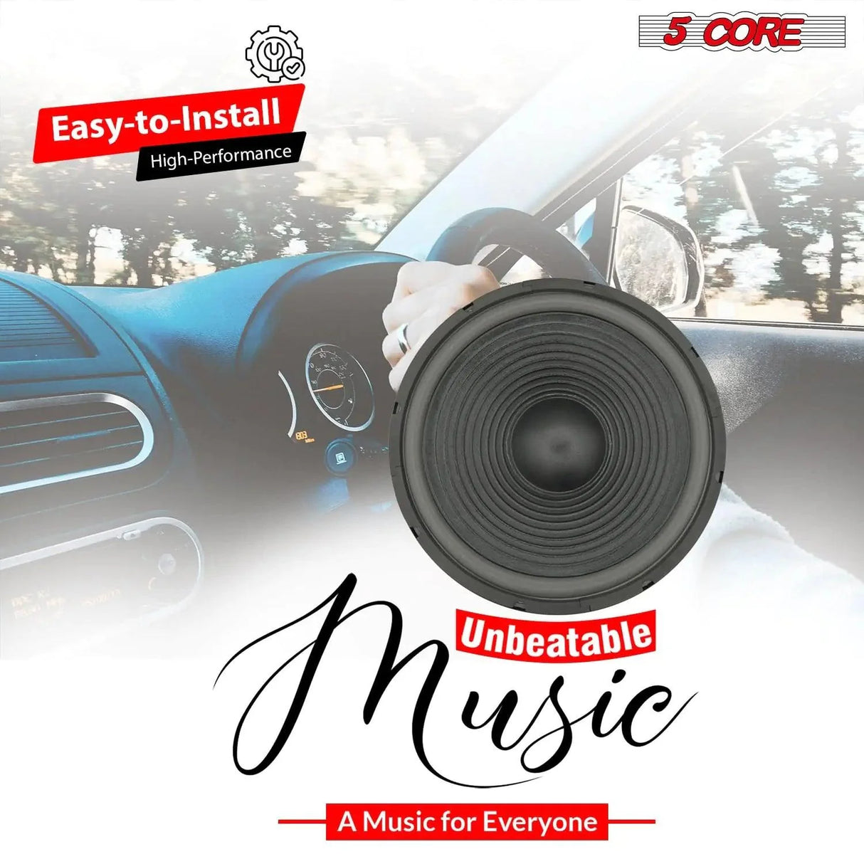 5Core Max Bass 15 Inch Subwoofer 450W 4Ohm