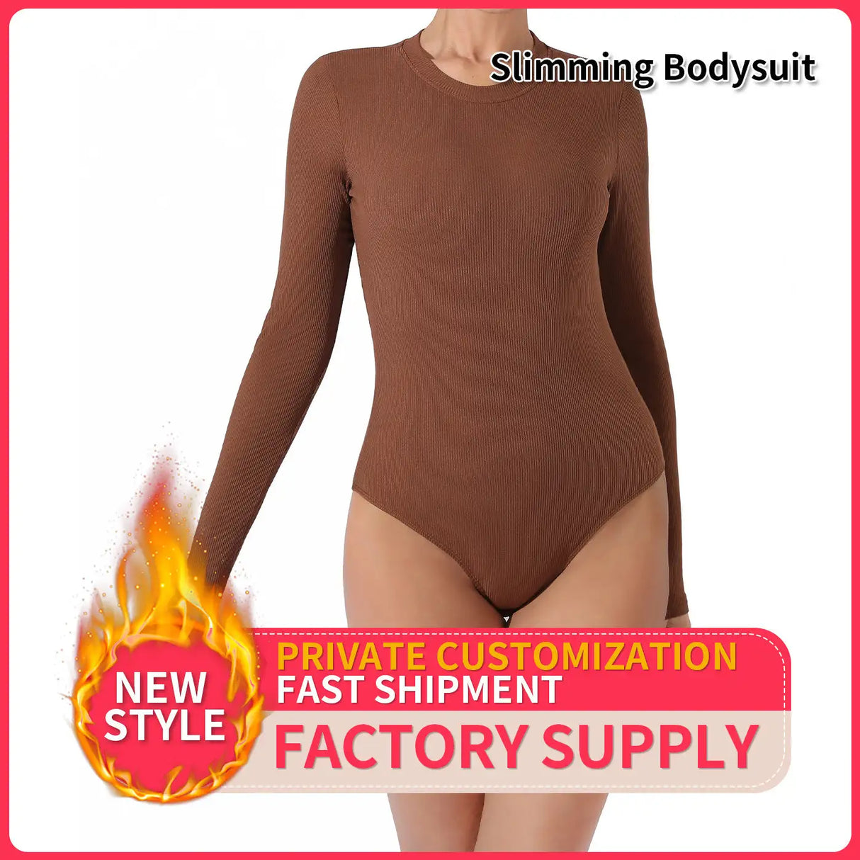 Women's Fashion Simple Solid Color Bodysuit - Lootquake