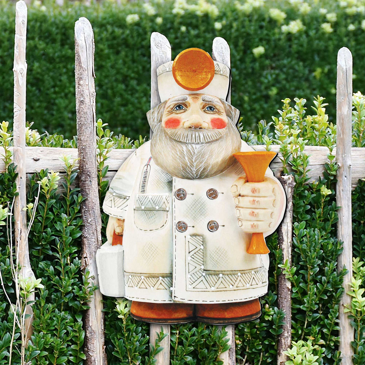 Doctor Santa Christmas Door Decor by G. DeBrekht - Christmas Santa Snowman Decor - 8151921H