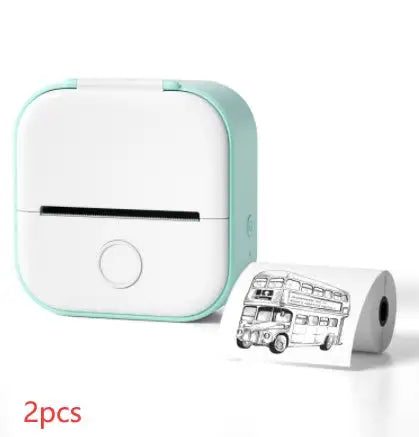 Portable Mini Printer for Students and Hobbyists, Bluetooth Thermal Label Printer - Lootquake
