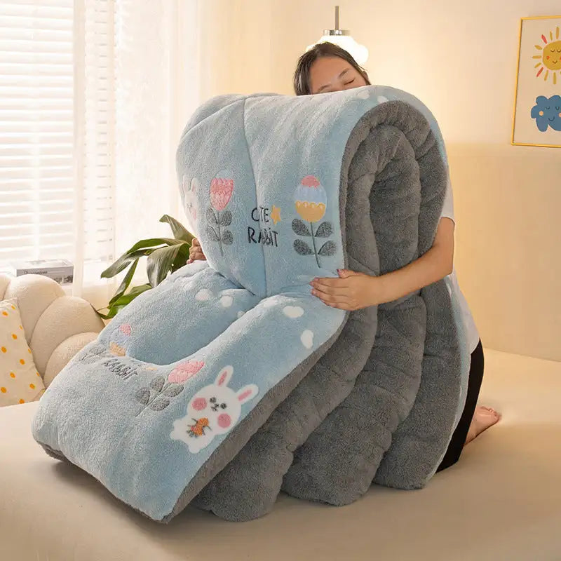 Winter Thermal Coral Fleece Blanket Duvet - Lootquake