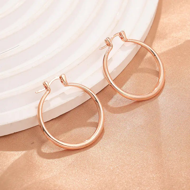 Eye-catching Accessories Fashion Simple Glossy Big Circle Earrings - Lootquake