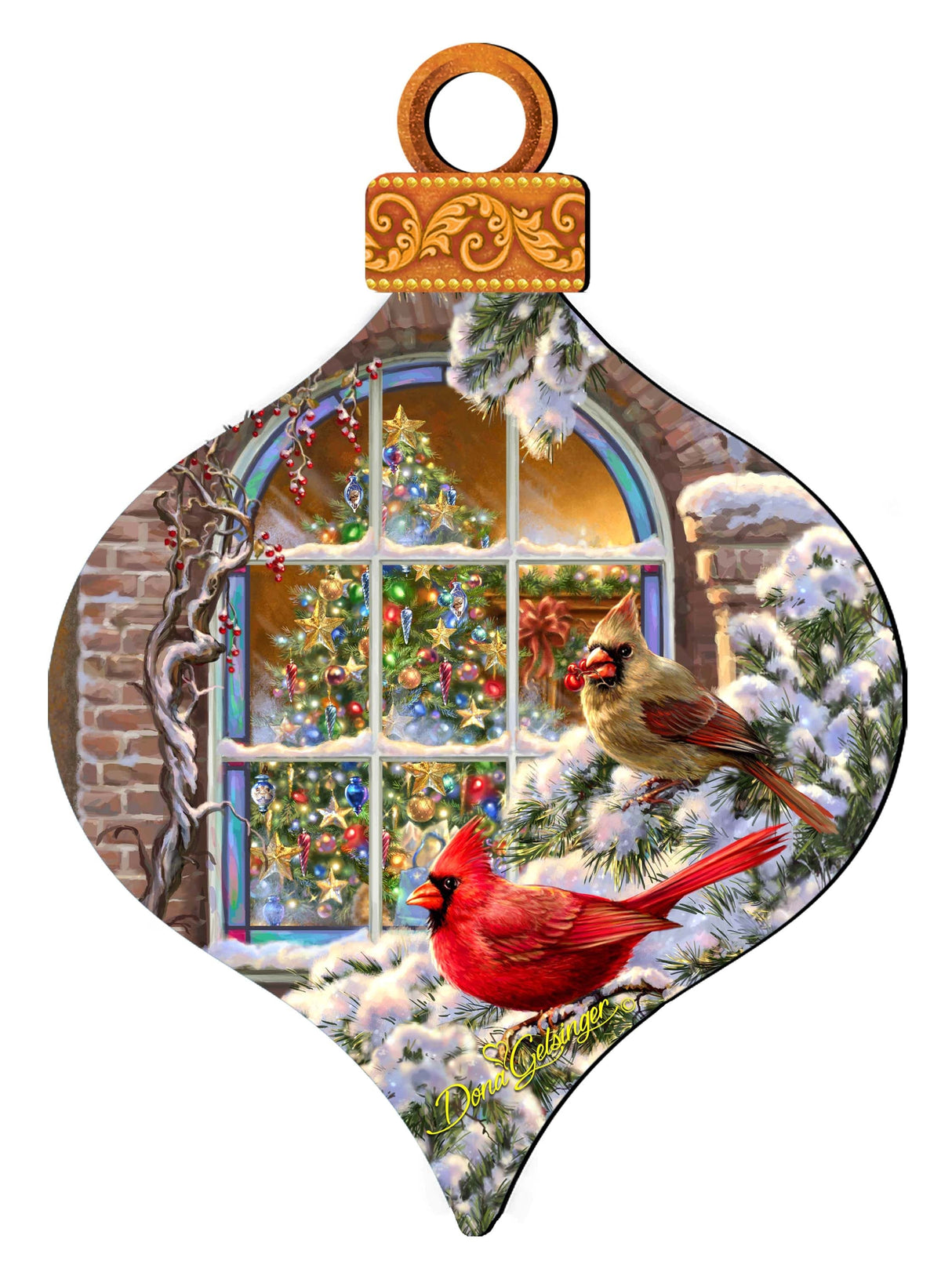 Christmas Birds Holiday Door Decor by D. Gelsinger - Christmas Decor - 8131110H-1318