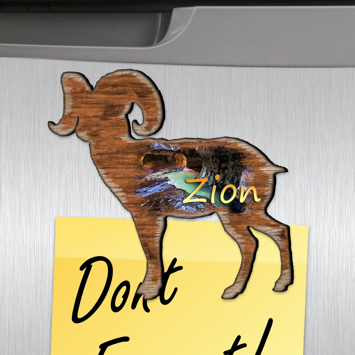 Juego de 3 imanes para refrigerador con forma de cabra