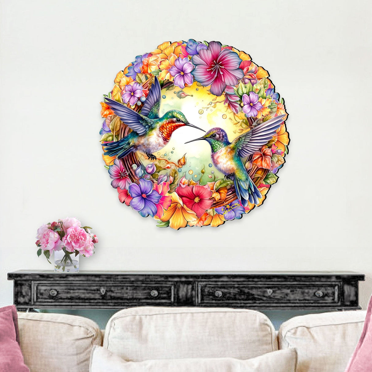 Decoración navideña para puerta con colibríes de G. Debrekht - Decoración navideña - 8652804H