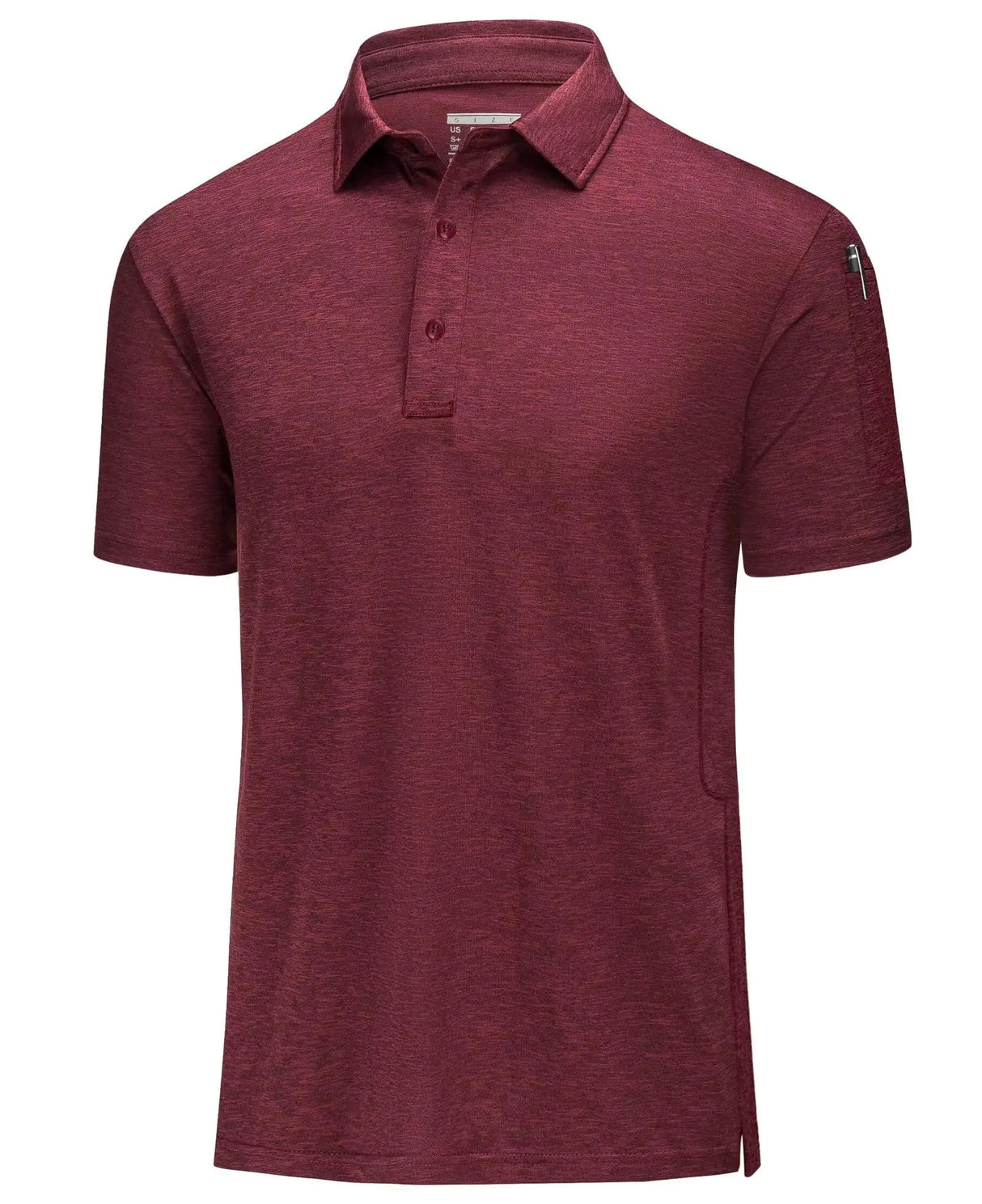 MAGCOMSEN Polo Shirts for Men Golf Shirts for Men Pique Polo Shirts Hiking Shirts for Men Quick Dry Athletic Shirts Mens Polo Summer Shirts Wine Red - Lootquake