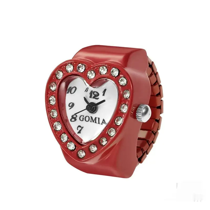 Women's Heart-shaped Ring Watch - Lootquake