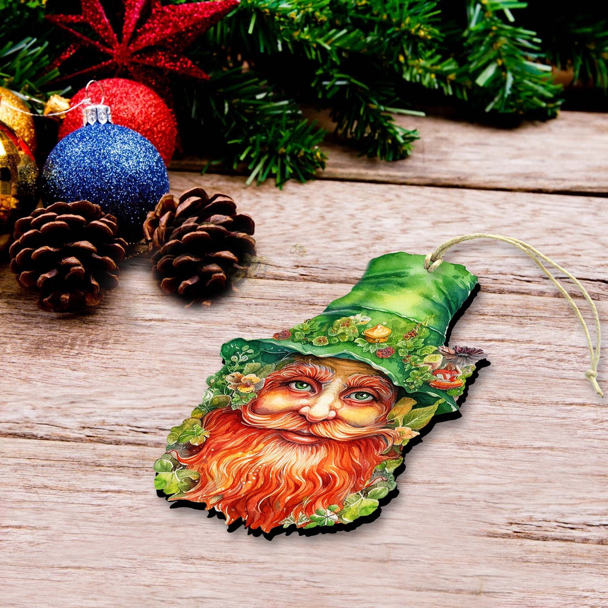 Happy St. Patrick Day Wooden Ornaments by G. DeBrekht Easter Spring Decor - 8652779