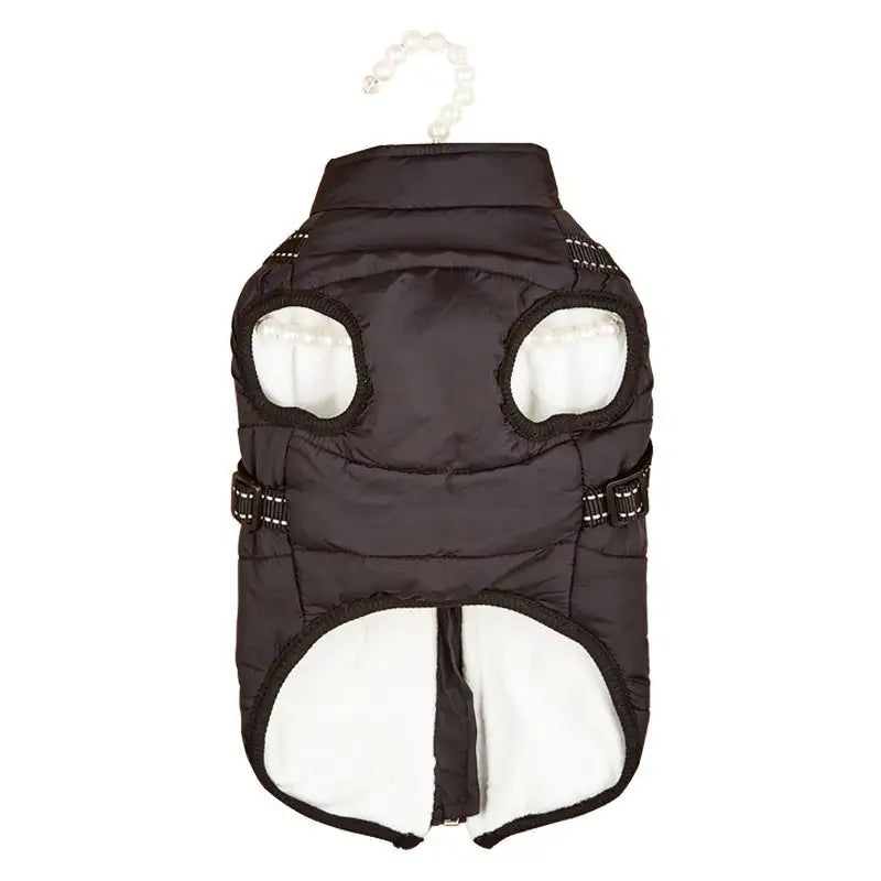 Pet Warm Dog Cotton-padded Clothes Fleece-lined Thickened Reflective Gallus - Lootquake