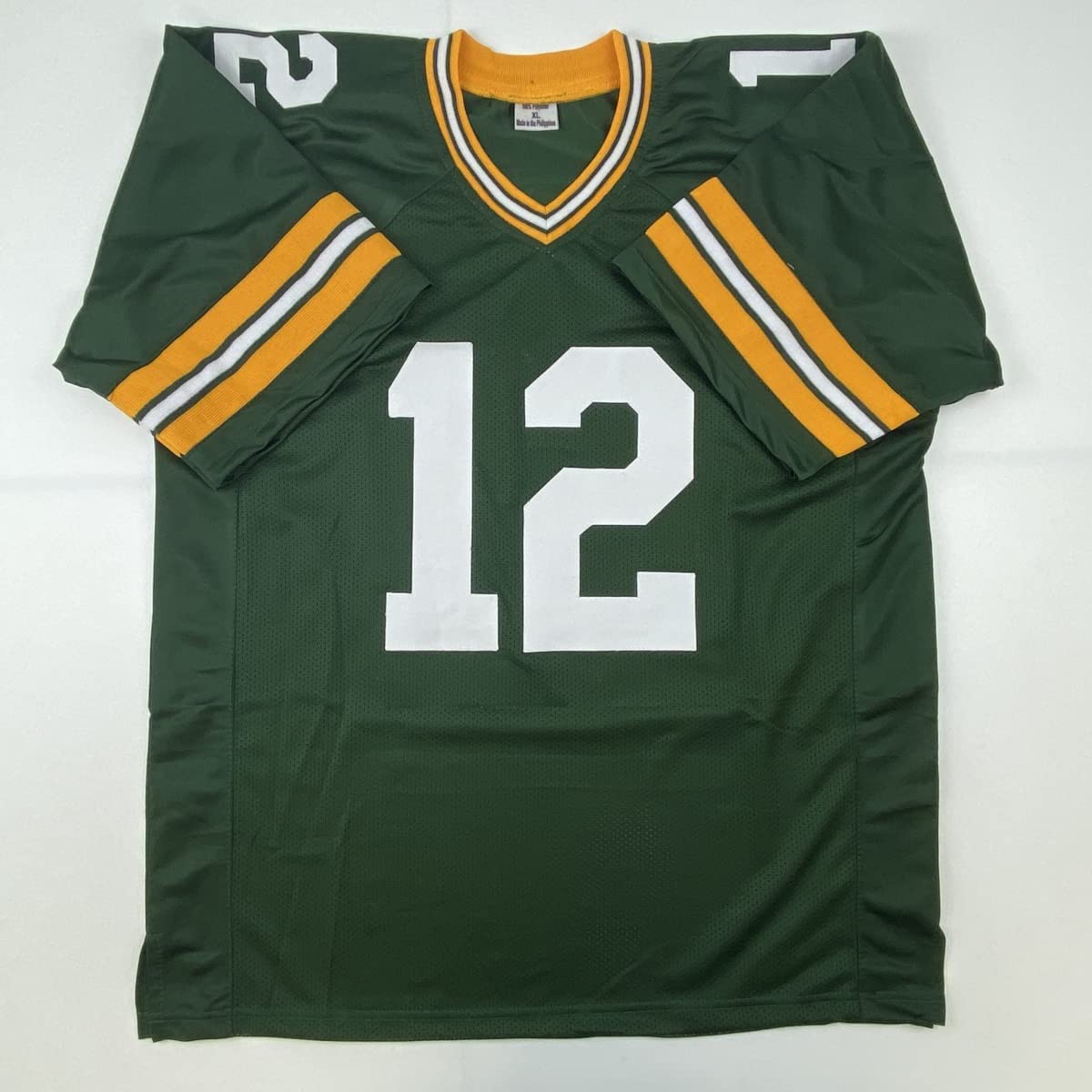 Camiseta de fútbol verde de Green Bay autografiada/firmada por Lynn Dickey JSA COA