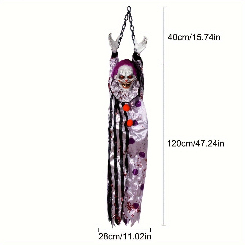 NNETM Scary Clown Hanging Decoration Halloween Horror Prop