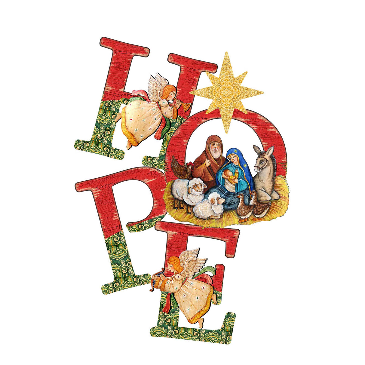 Hope Nativity Christmas Nativity Door Decor by G. DeBrekht - Nativity Holiday Decor - 8121461H
