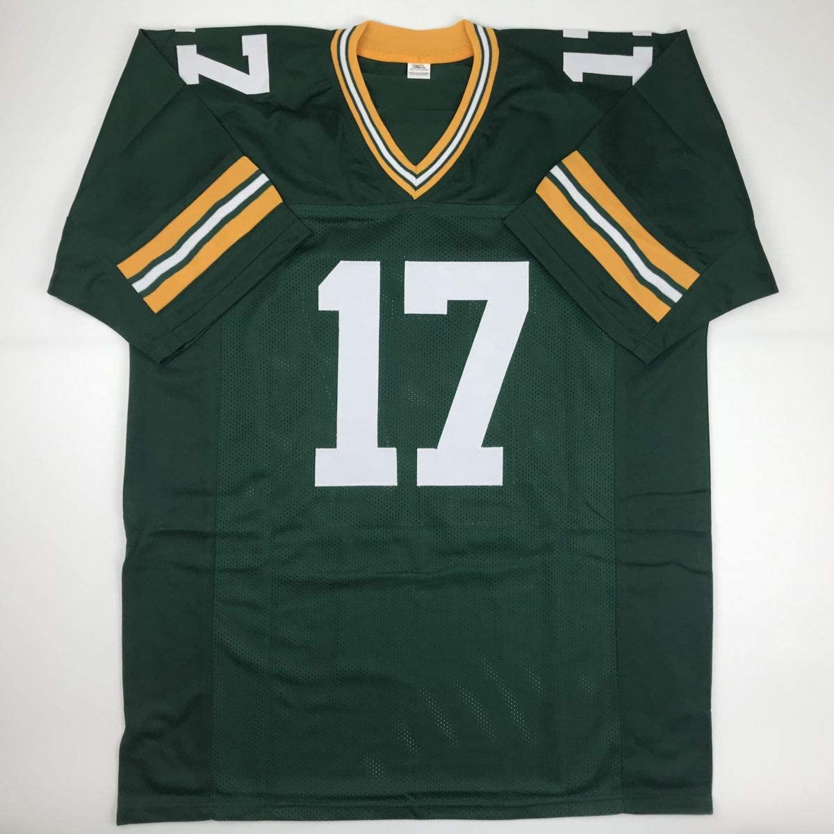 Camiseta de fútbol americano verde de Green Bay autografiada/firmada por Davante Adams (JSA COA)
