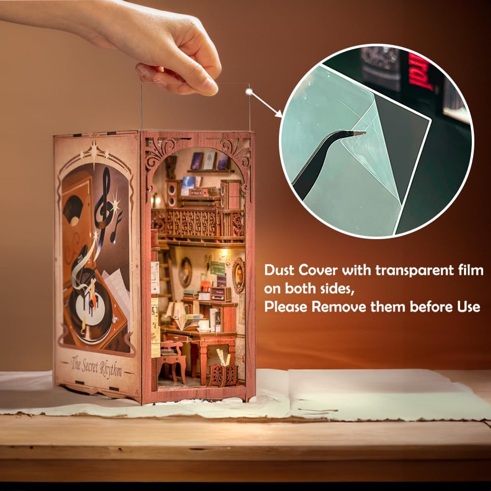 Book Nook Wizardi Miniature - The Secret Rhythm Roombox Kit-4