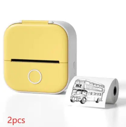 Portable Mini Printer for Students and Hobbyists, Bluetooth Thermal Label Printer - Lootquake