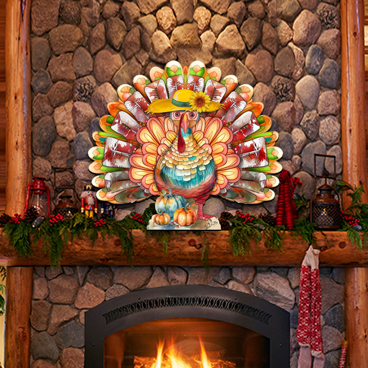 Decoración navideña de pavo de Acción de Gracias para la puerta por G. Debrekht - Decoración de Halloween para Acción de Gracias - 8611055H