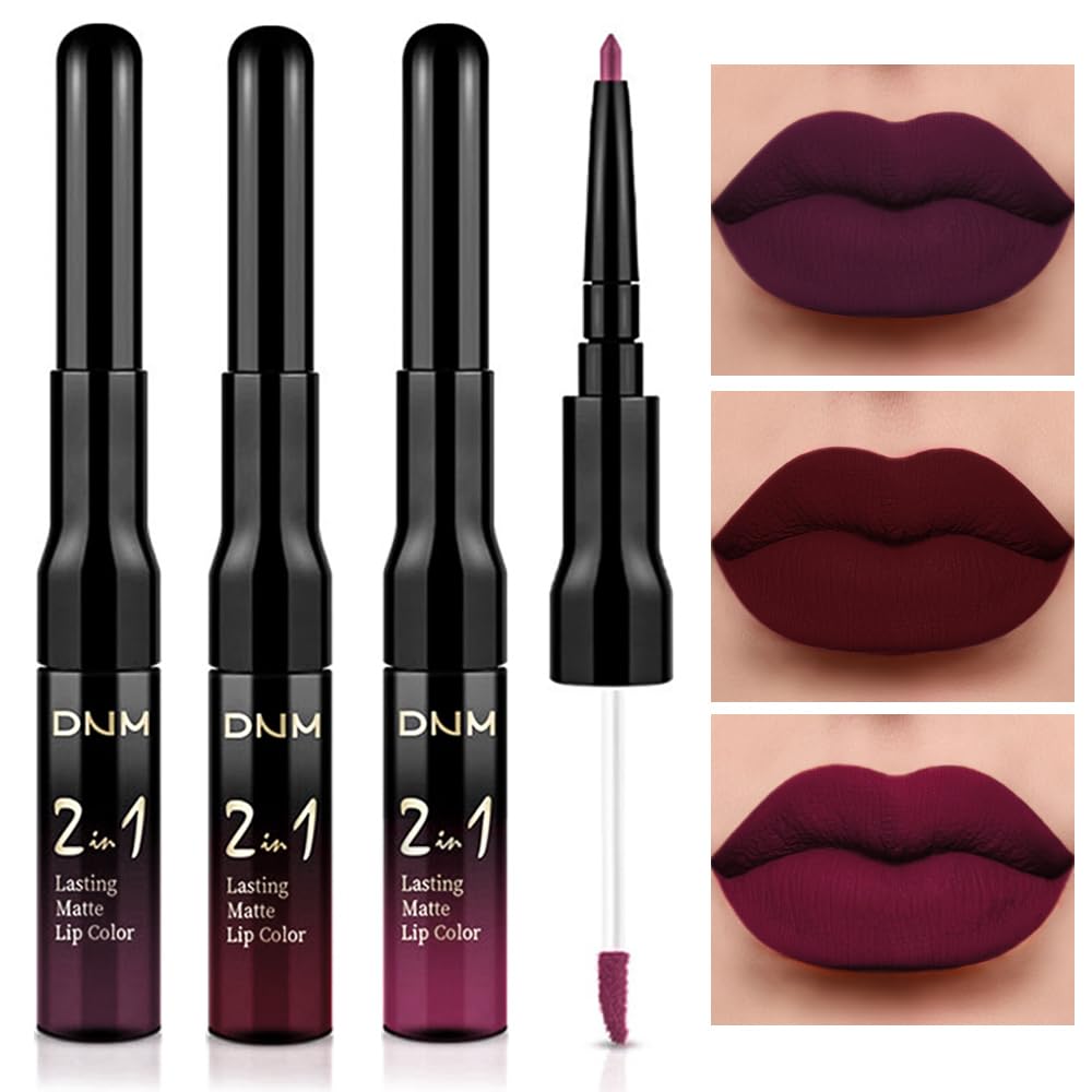 DNM 2 In 1 Liquid Lipstick & Lip Liner