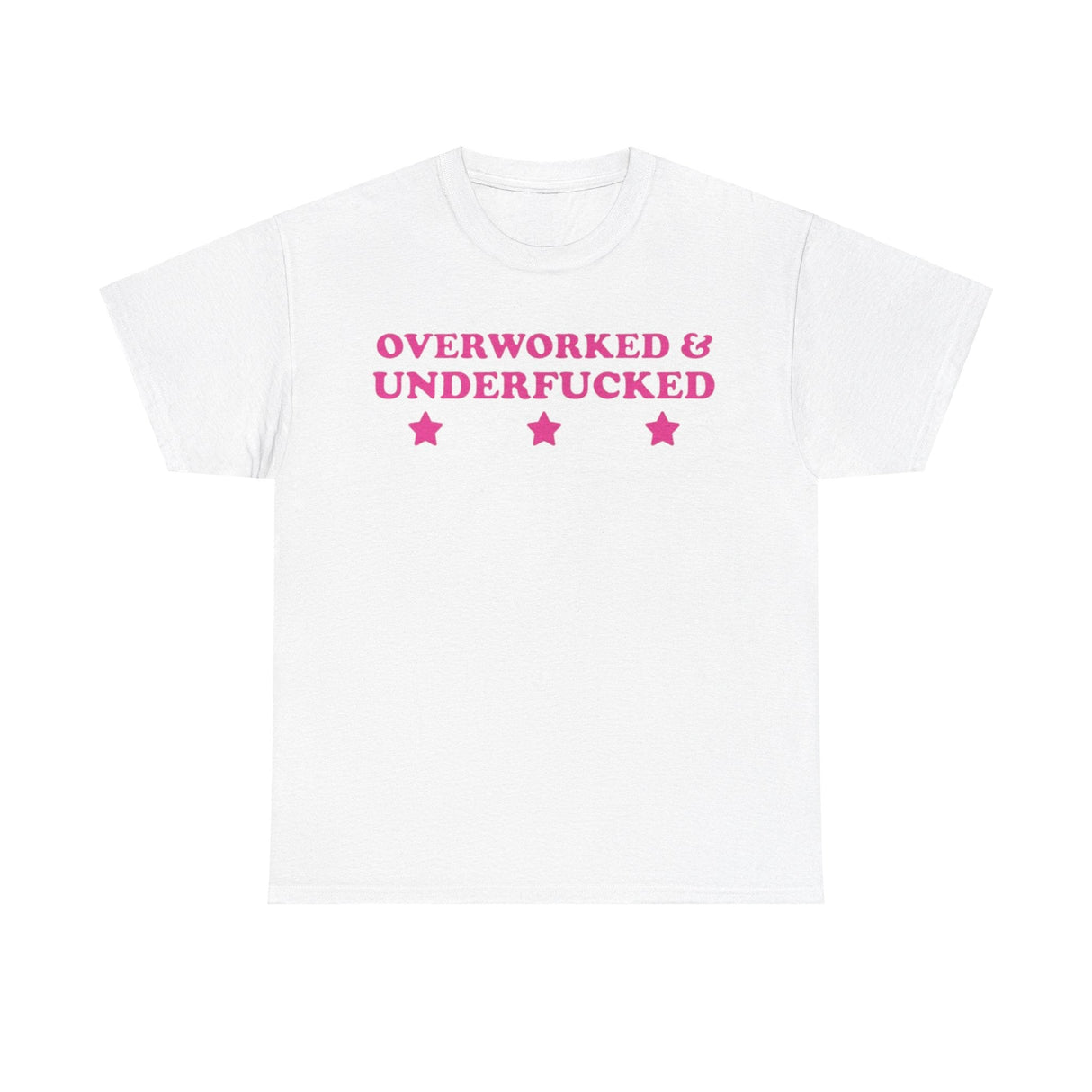 Camiseta divertida con exceso de trabajo y poco trabajo