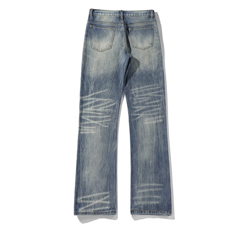 Plus Size Lightning Pattern Skinny Jeans - Lootquake