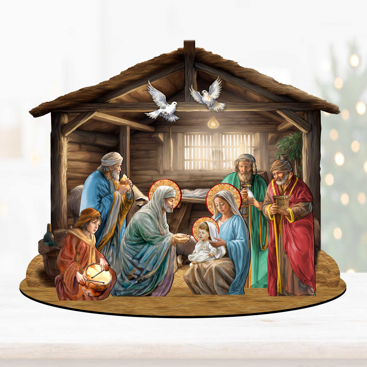 Nativity Scene Decorative Village Set by G. Debrekht Nativity Holiday Decor - 852763