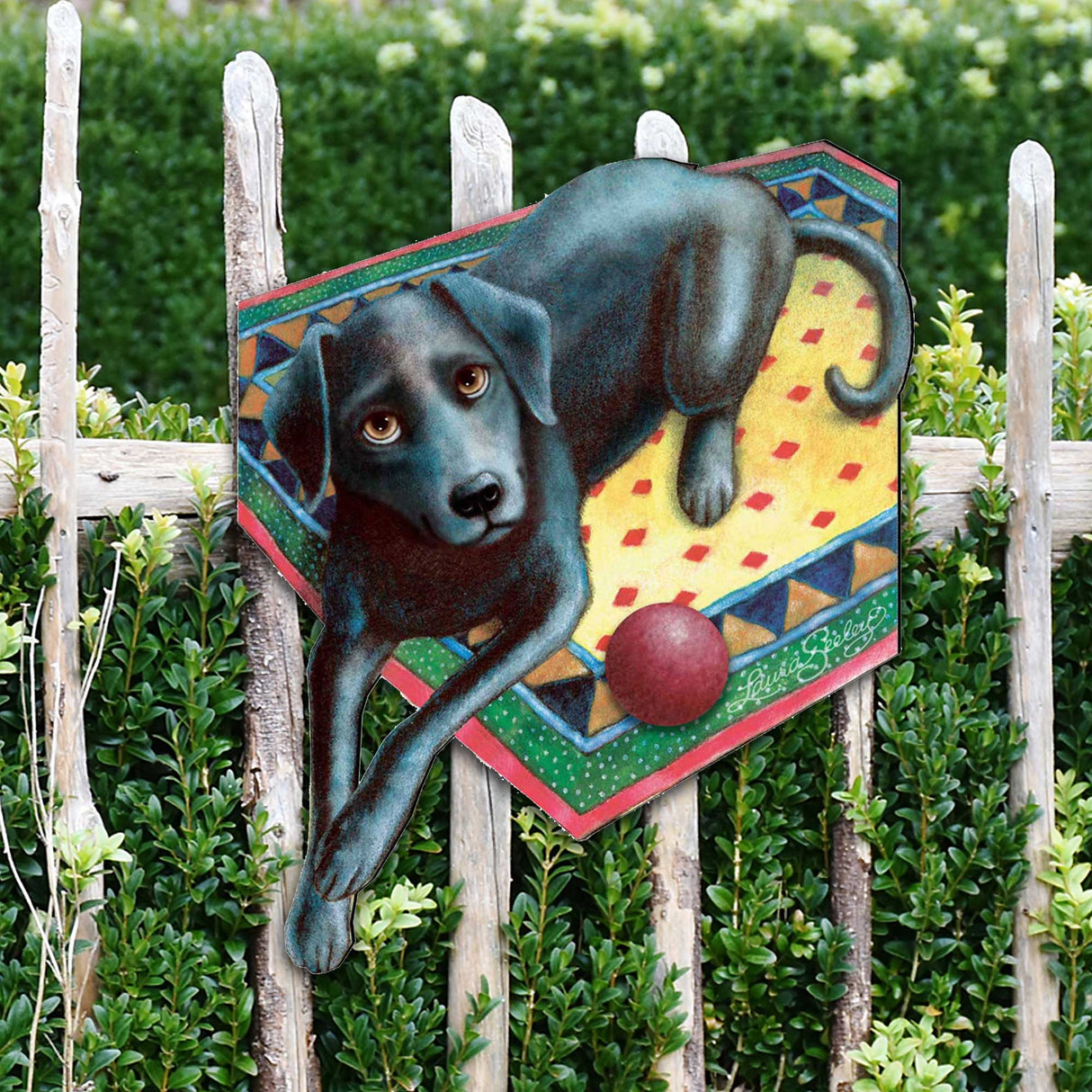 Ready When You Are Holiday Door Decor by Laura Seeley - Pets Dog and Cats Decor - 8511017H