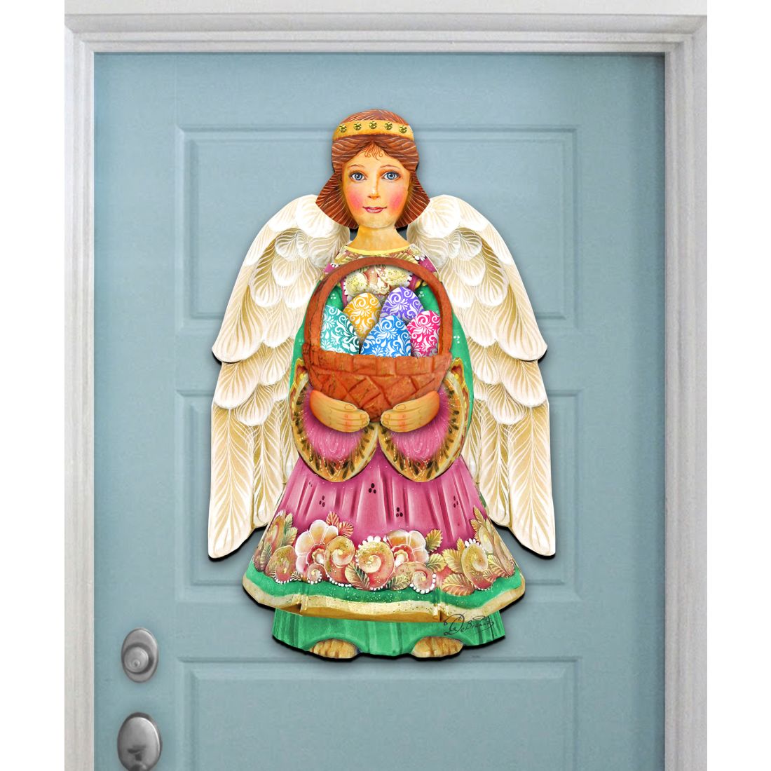 Easter Angel Easter Door Decor by G. DeBrekht - Easter Spring Decor - 8154153H