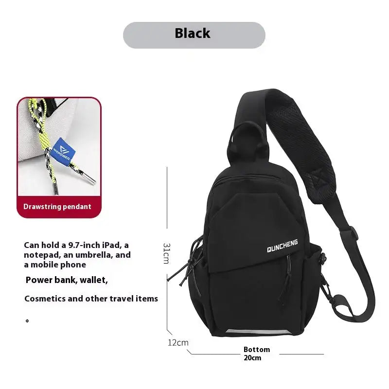 Crossbody Bag Small Shoulder Bag Men's Chest Bag - Lootquake