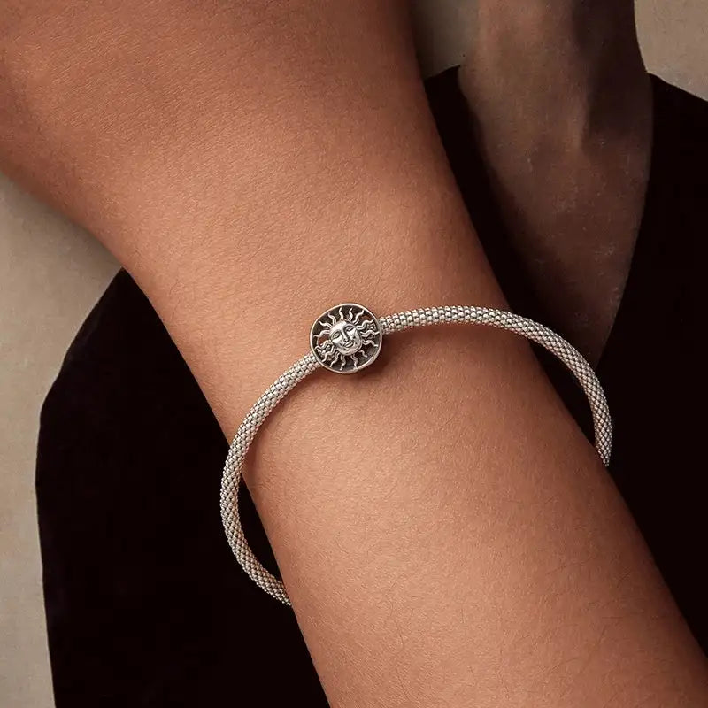 Hollow Apollo Guard Beaded S925 Sterling Silver - Lootquake