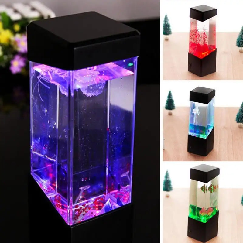 Colorful LED jellyfish night light - Lootquake