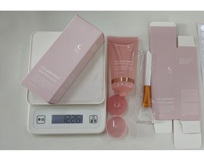 Face Night Mask Collagen Wrapping Mask Natural Ingredients Firming Elasticity & Hydration Anti-wrinkle For Skin Care - Lootquake