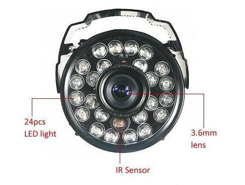 1000TVL Infrared Night Vision Security Camera