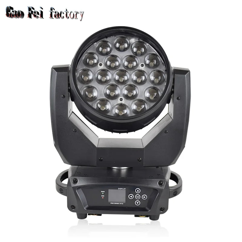 4-In-1 RGBW DJ Moving Head Lights with Flight Case