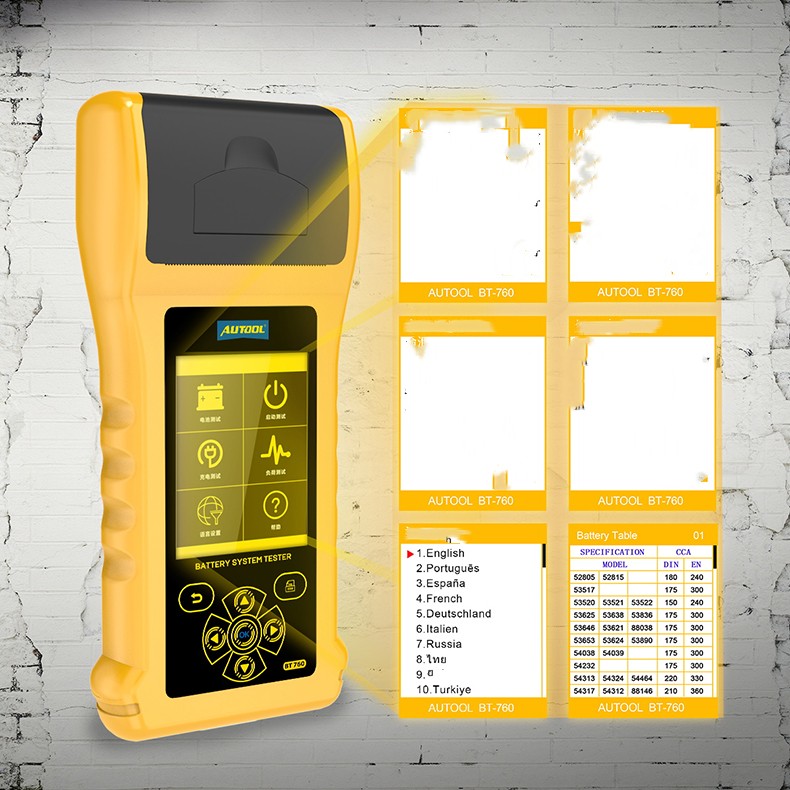 Autool BT760 High-Accuracy Vehicle Battery Tester 12V/24V