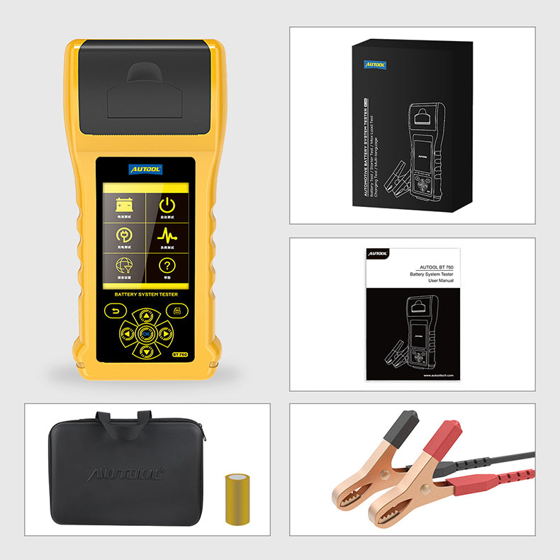 Autool BT760 High-Accuracy Vehicle Battery Tester 12V/24V