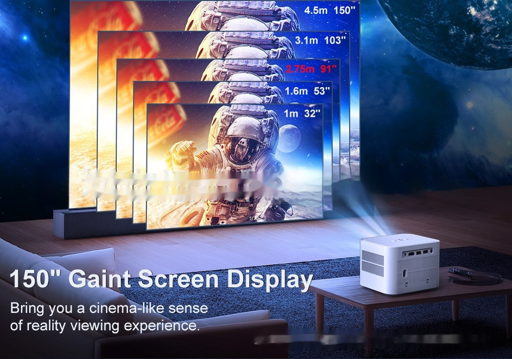 Smart HD 720p Wireless Projector - Ultimate Cinema Experience
