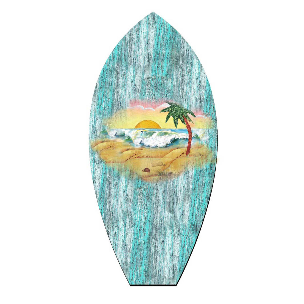 Decoración costera para puerta con tabla de surf Sunrise de G. DeBrekht - Decoración navideña costera - 8198522H