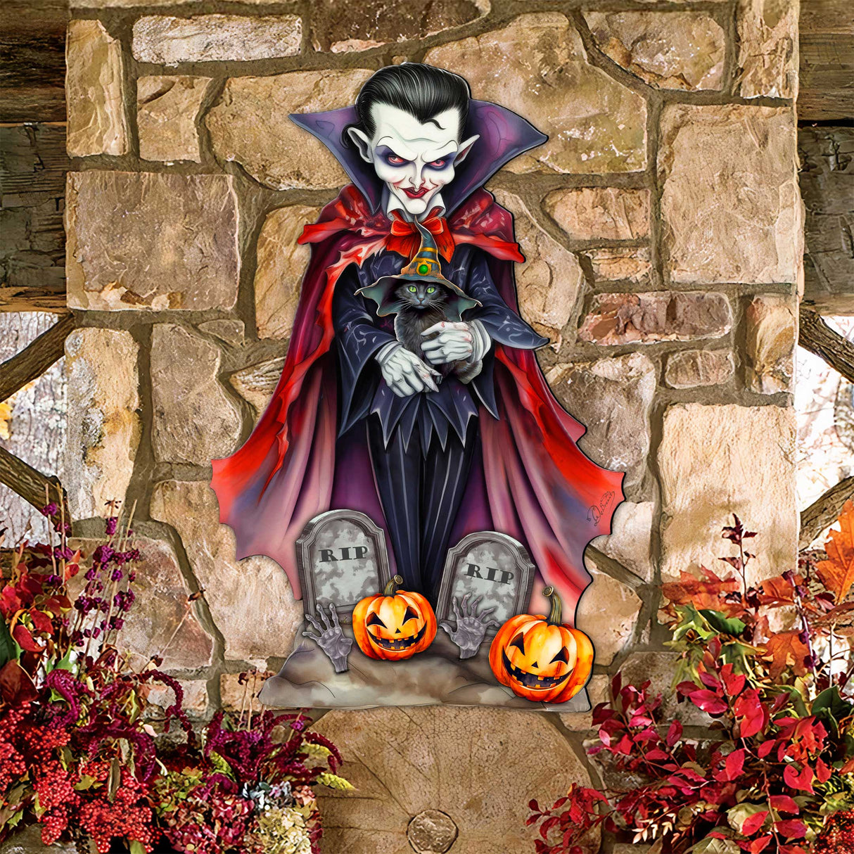 Dracula Door Hanger by G. Debrekht - Halloween Decor - 8652822H
