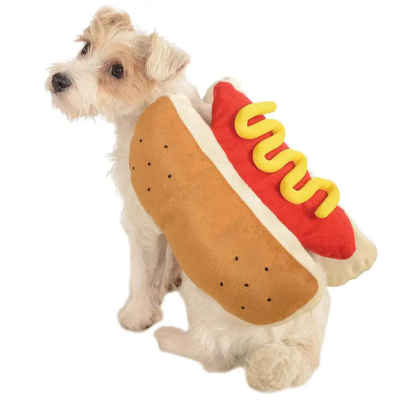 Funny Halloween Costumes For Dogs Puppy Pet Clothing Hot Dog Design Dog Clothes Pet Apparel Dressing Up Cat Party Costume Suit - Lootquake