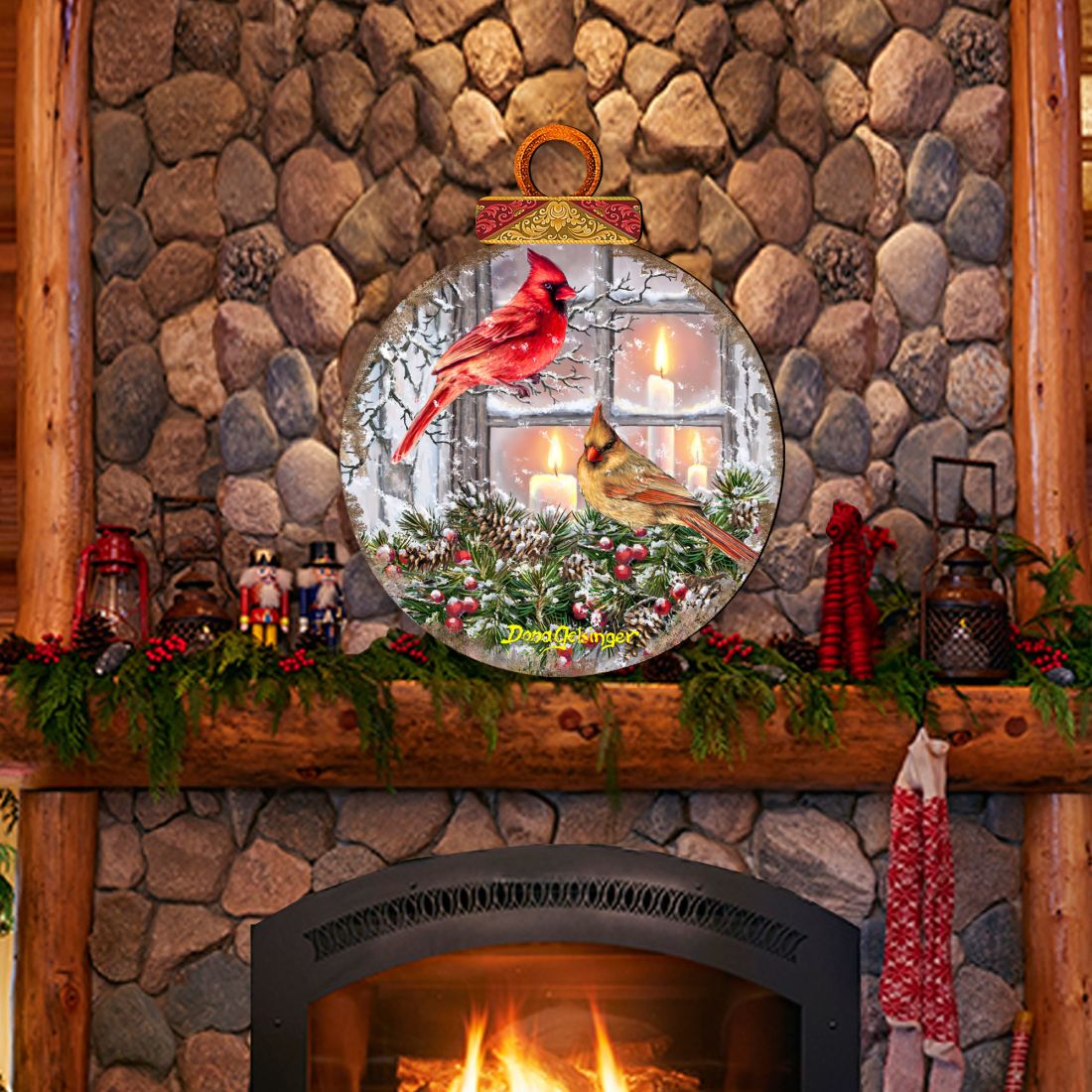 House Birds Holiday Door Decor by D. Gelsinger - Christmas Decor - 8421126H-DG