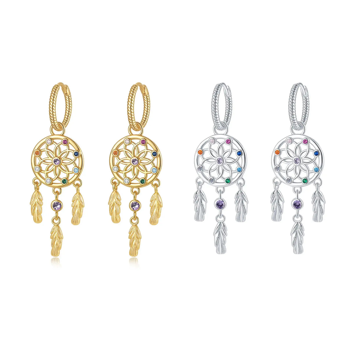Dream Catcher Earrings Women's Minority Fashion Diamond - Lootquake