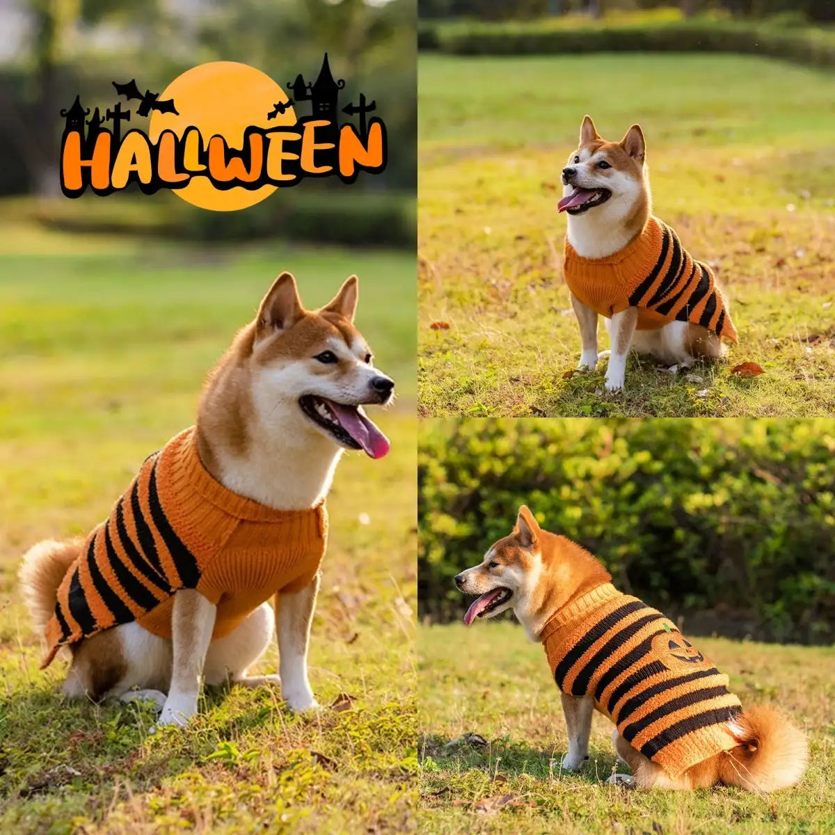 Halloween Dog Sweaters Pet Costume Teddy Warm Leisure Sweater Cosplay Clothes For Dogs Pets Outfits - Lootquake