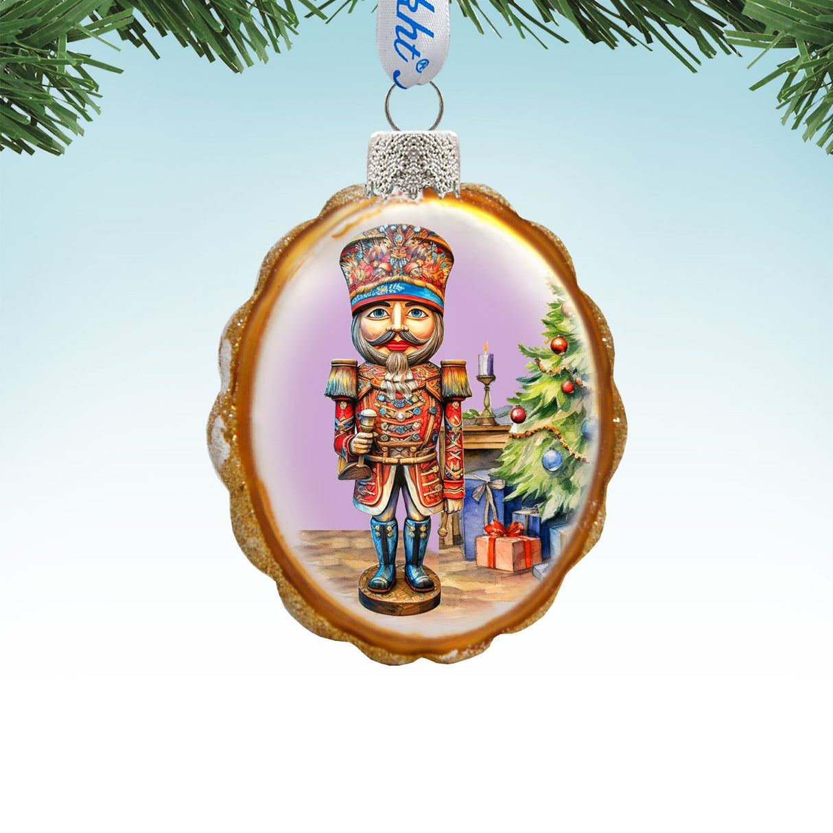 Nutcracker Mercury Glass Ornaments by G. Debrekht - Christmas Decor - 776023