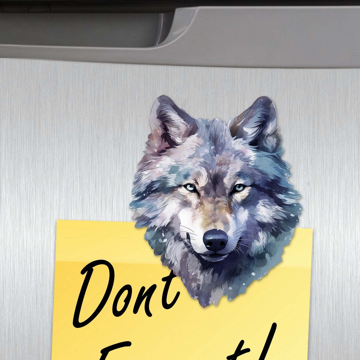 Enigmatic Wolves Decorative Wooden Magnets Set of 6 by G. Debrekht - Wildlife Decor - 8090113G-S6