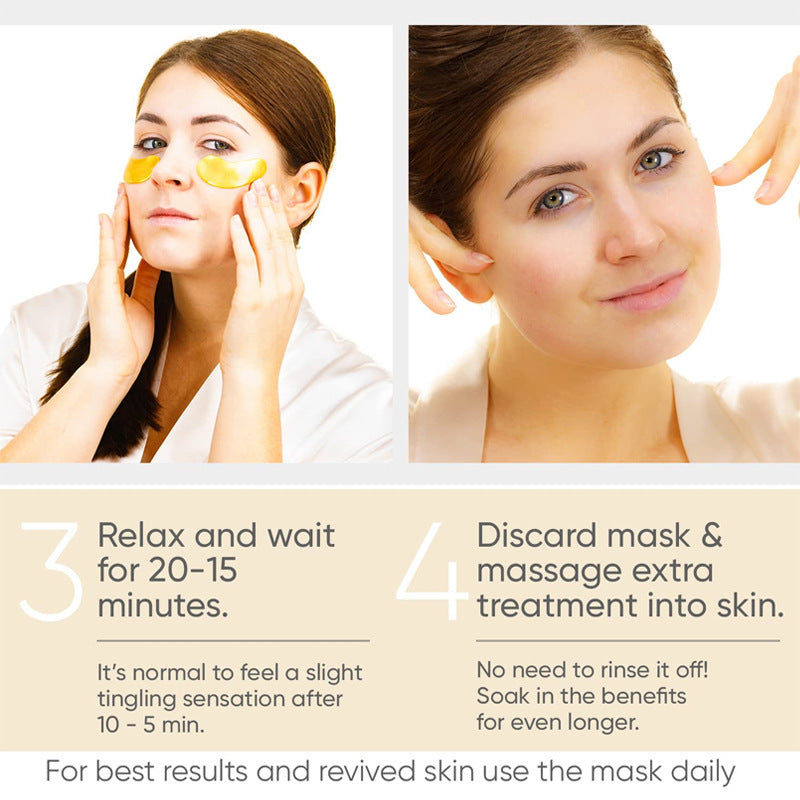 Eye Bag Removal Wrinkle Lifting And Tightening 24K Gold Eye Mask Patch - Lootquake
