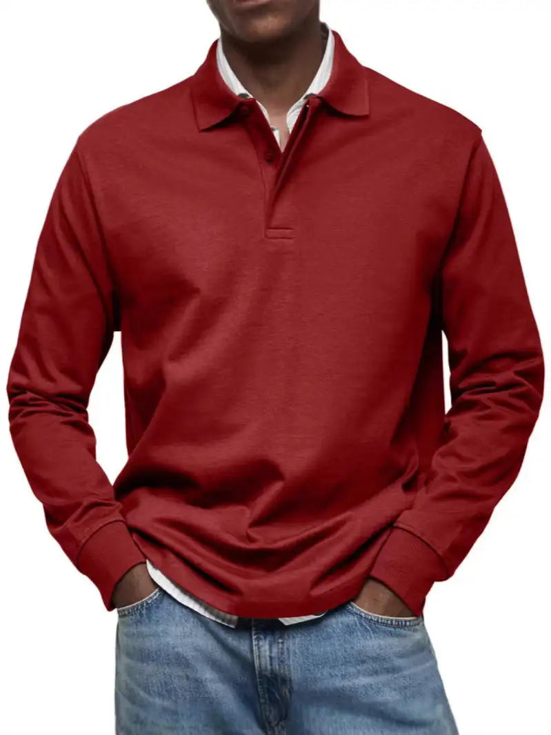 Men's Casual All-matching Long Sleeve Button Shirt - Lootquake