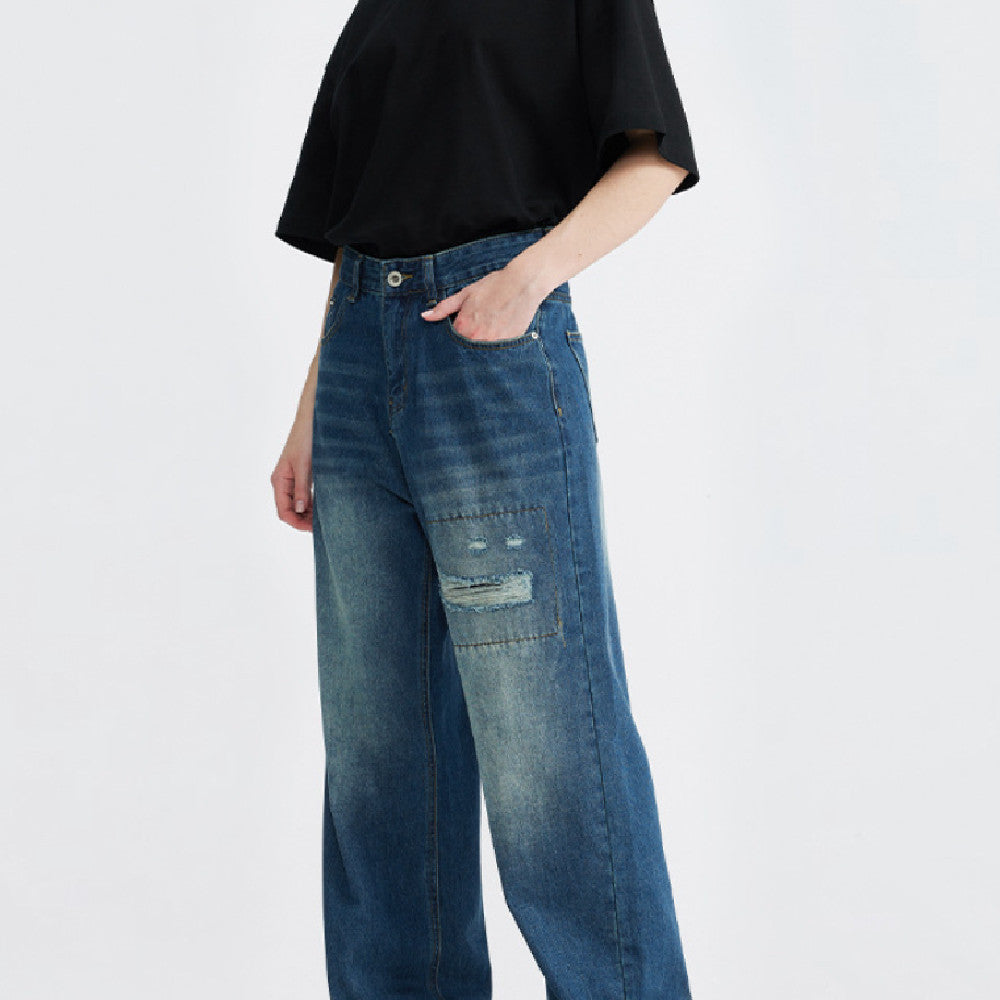 Fashion Loose Cool Vintage Jeans For Men - Lootquake