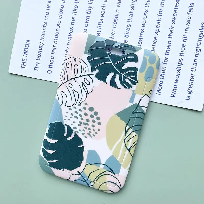 Green Plant Series Simple Fashion Lanyard Card Cover - Lootquake