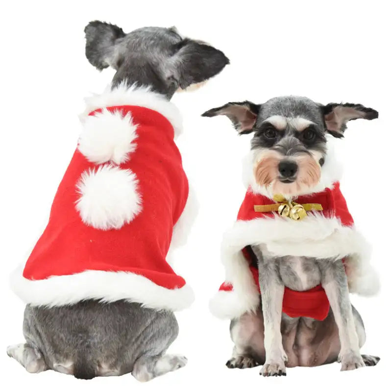 Cute Dog Cat Costume Christmas Cloak Halloween Disguise Cat - Lootquake