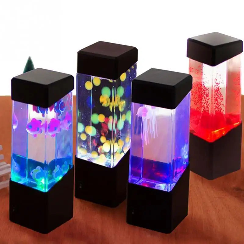 Colorful LED jellyfish night light - Lootquake