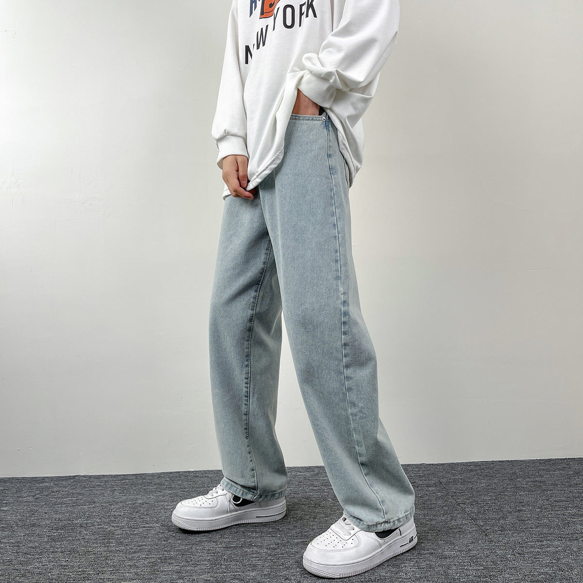 Retro Washed Denim Jeans For Men In All Seasons - Lootquake